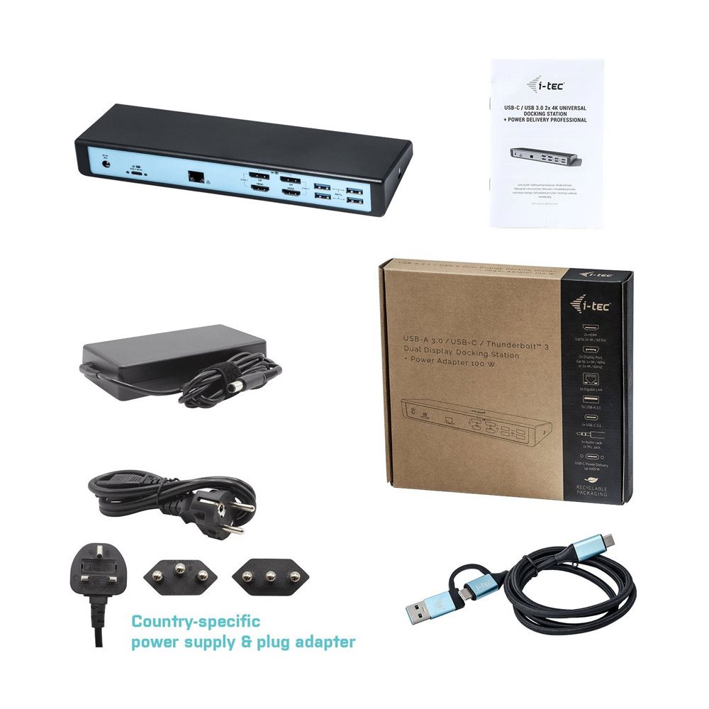Dokovací i-tec USB 3.0/USB-C/ Thunderbolt 3