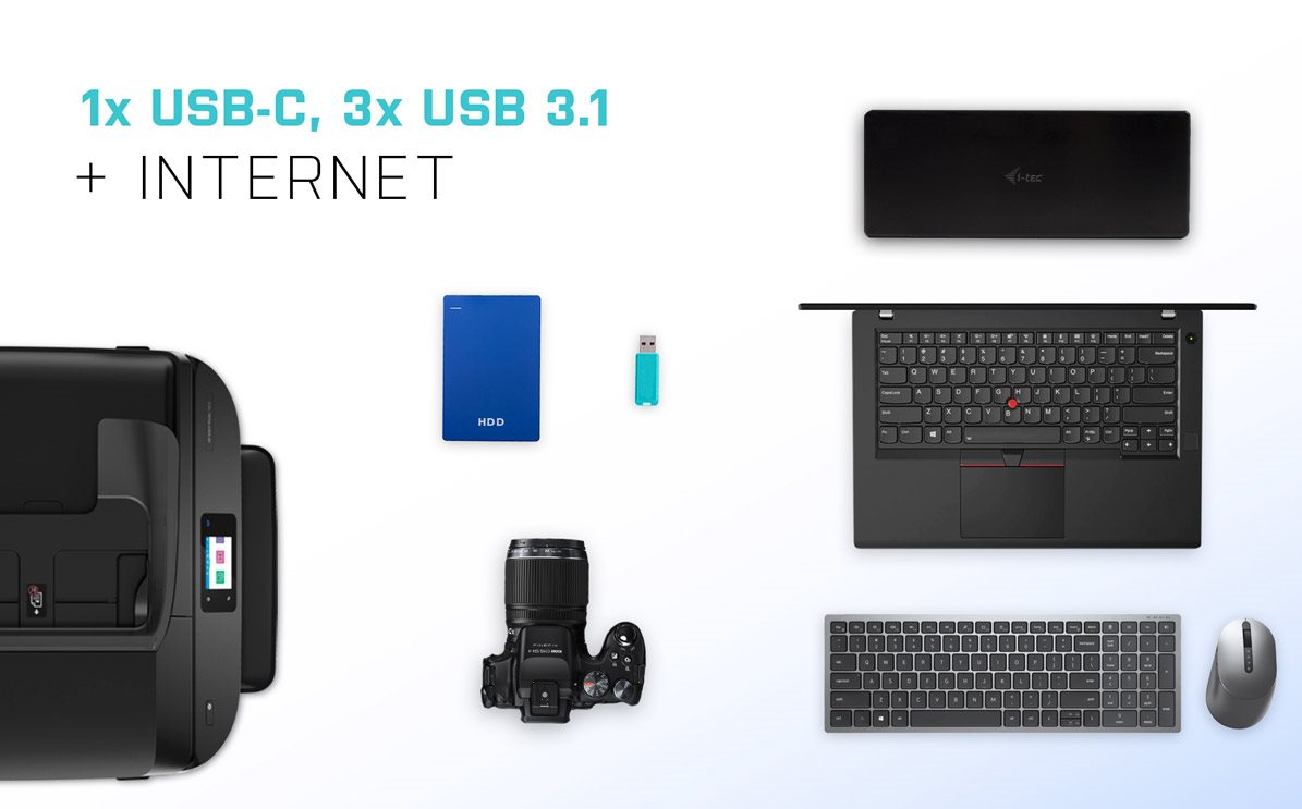 i-tec USB-C/Thunderbolt Triple Display Docking Station dokkoló állomás