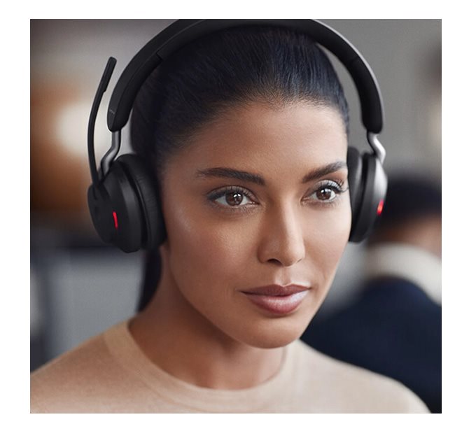  Jabra Evolve2 65 MS Stereo Black fejhallgató