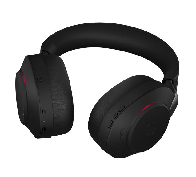 A környezeti zaj aktív elnyomása Jabra Evolve2 85 MS Stereo Stand Black (USB-A)