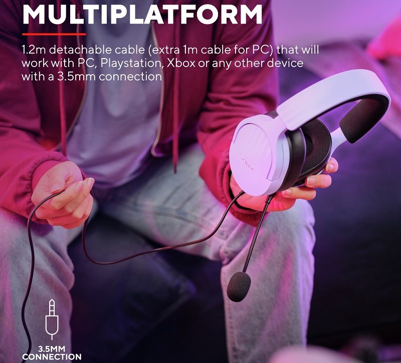 Trust GXT489 Fayzo Headset Eco Friendly Purple gaming fejhallgató