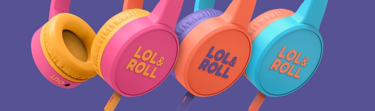 Energy Sistem LOL&ROLL Pop Kids Headphones Orange fejhallgató