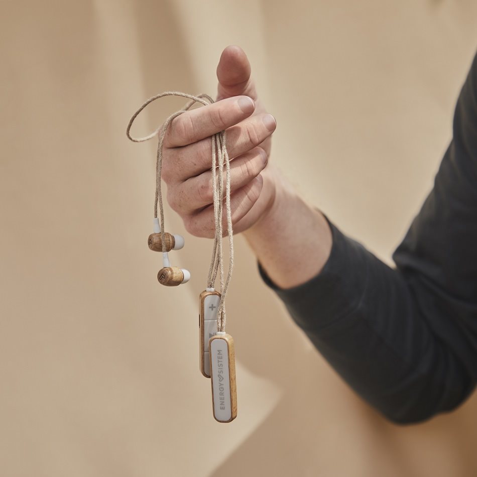 Energy Sistem Earphones Eco Bluetooth Beech Wood vezeték nélküli fülhallgató