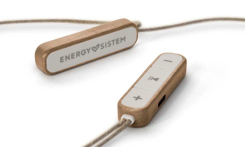 Energy Sistem Earphones Eco Bluetooth Beech Wood vezeték nélküli fülhallgató