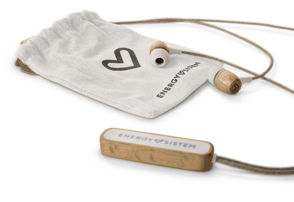 Energy Sistem Earphones Eco Bluetooth Beech Wood vezeték nélküli fülhallgató