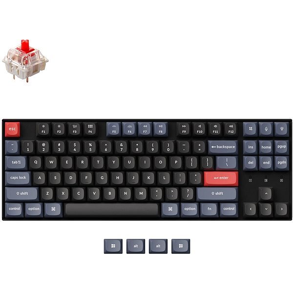 Keychron K8 Pro QMK TKL gamer billentyűzet
