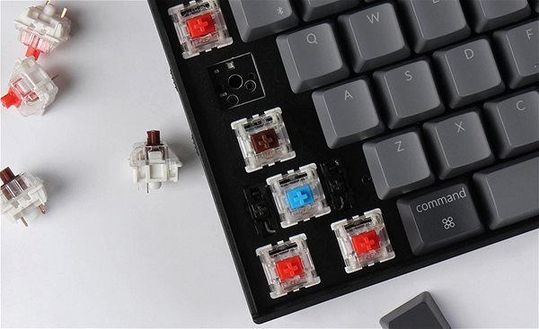 Gamer billentyűzet Keychron K12 Hot-Swappable Blue Switch - US