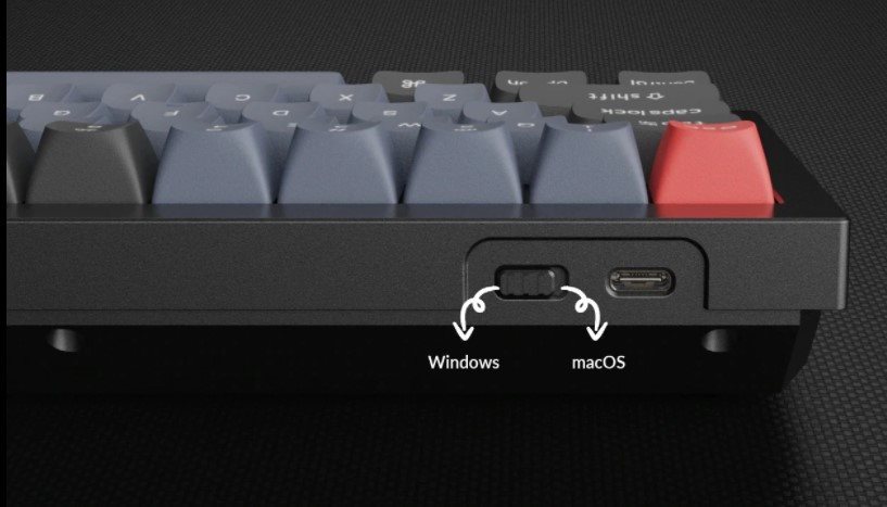 Keychron Q1 Swappable RGB Backlight Brown Switch Knob Version gaming billentyűzet