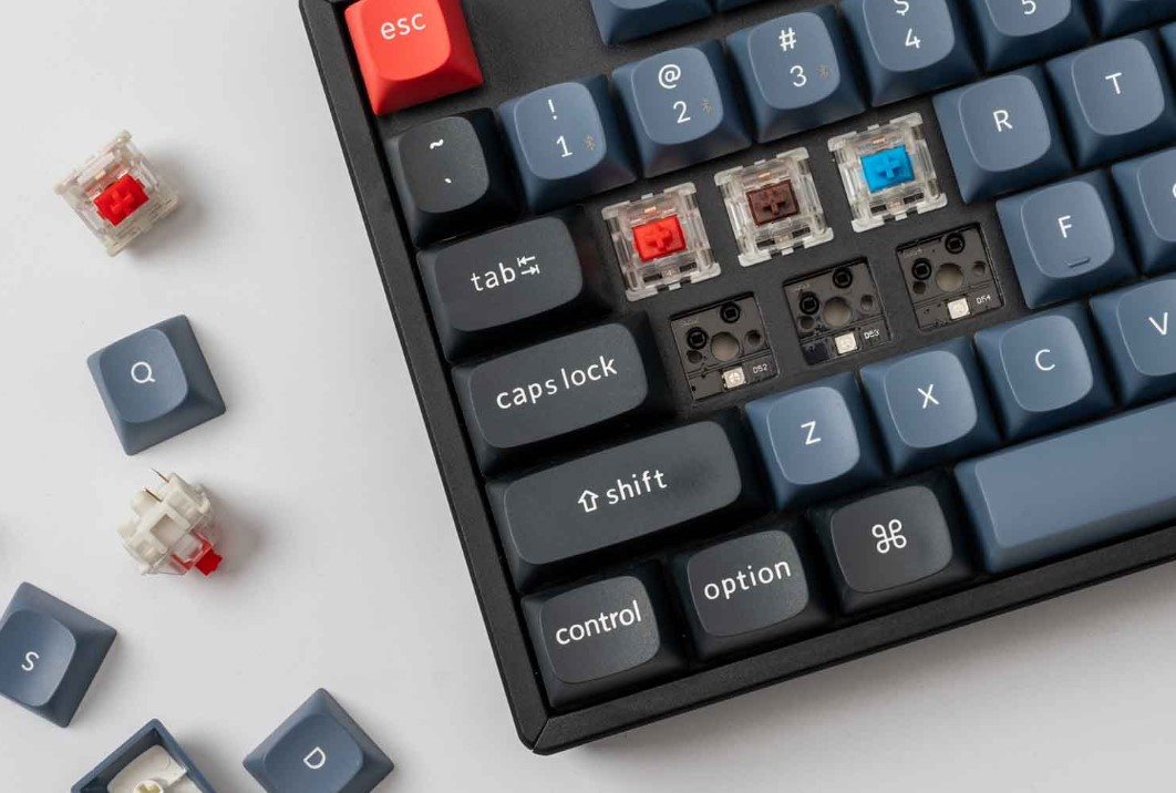 Keychron Q1 Swappable RGB Backlight Brown Switch Knob Version gaming billentyűzet
