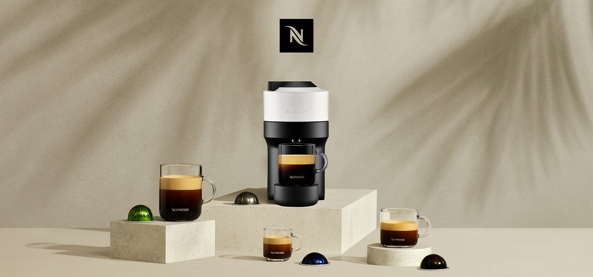 KRUPS XN920110 Nespresso Vertuo POP Coconut White kapszulás kávéfőző