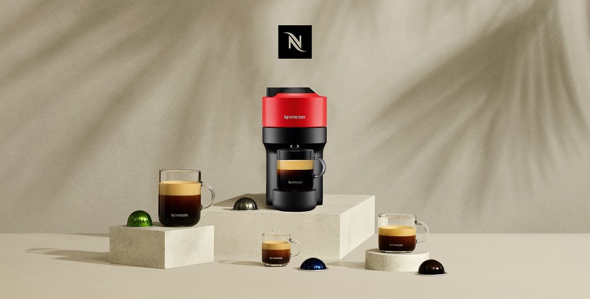 KRUPS XN920510 Nespresso Vertuo POP Spicy Red kapszulás kávéfőző