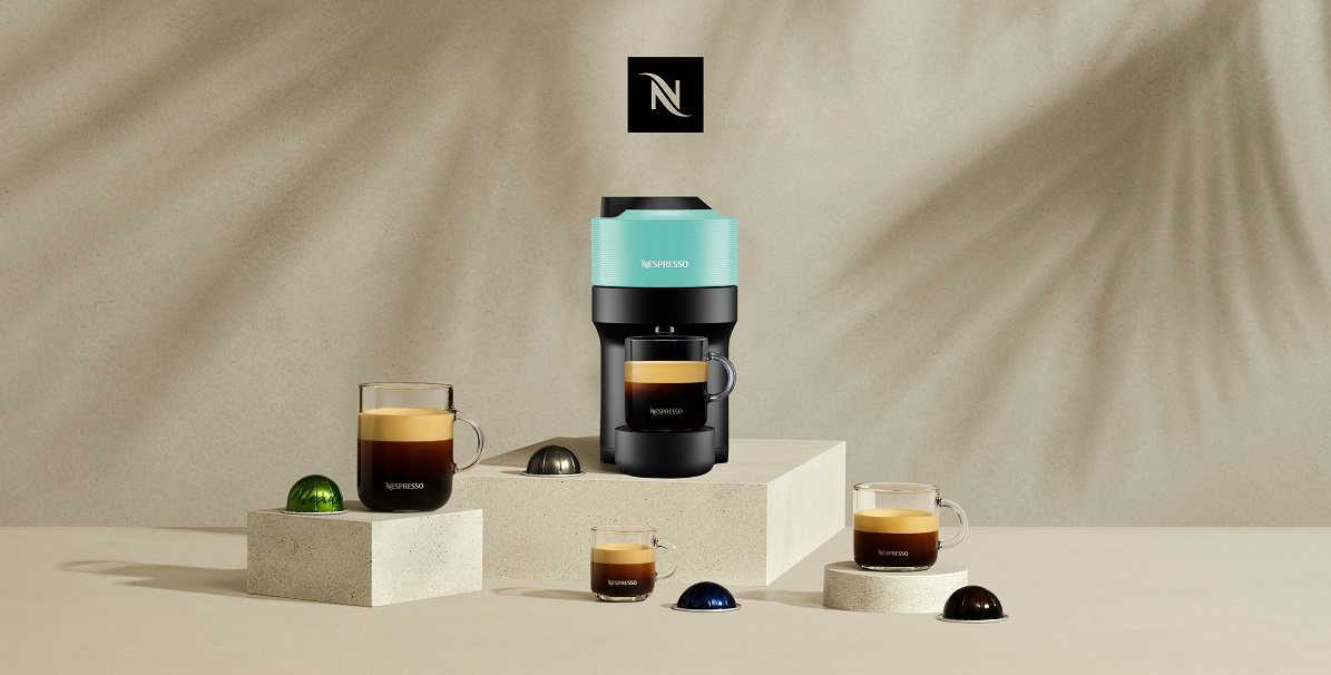 KRUPS XN920410 Nespresso Vertuo POP Aqua Mint kapszulás kávéfőző