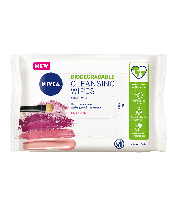 NIVEA Gentle Cleansing Wipes Dry and Sensitive Skin arctörlő kendő