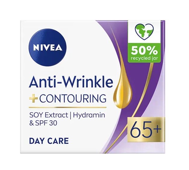 NIVEA Anti-Wrinkle Contouring 65+ Day Cream 50 ml nappali krém