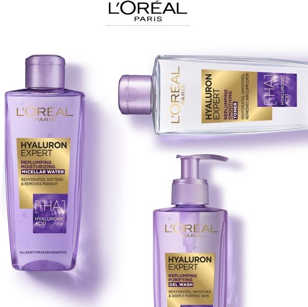 LORÉAL PARIS Hyaluron Expert Micellar Water 200 ml micellás víz