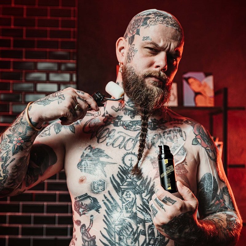 ANGRY BEARDS Tattoo Hightlighter Travis Ink testápoló krém 