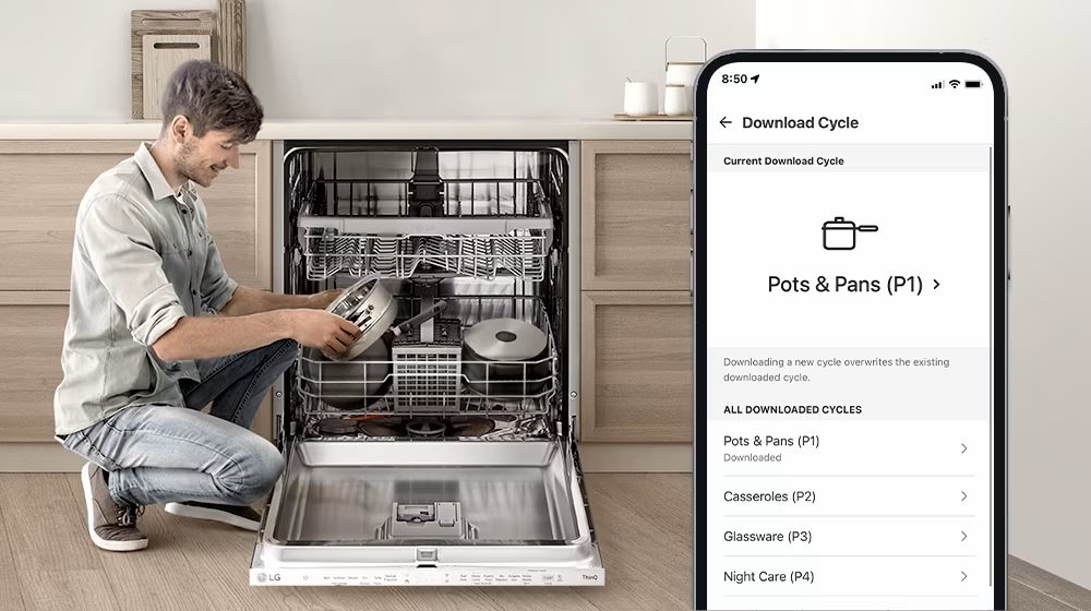 LG DB365TXS Gőzölős mosogatógép 