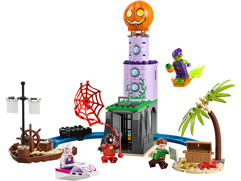 LEGO® Marvel 10790 Pókcsapat a Zöld Manó világítótornyánál