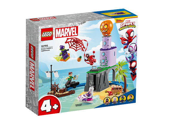 LEGO® Marvel 10790 Pókcsapat a Zöld Manó világítótornyánál