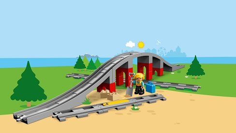 LEGO® DUPLO® 10872 Vonat tartozékok - híd és sínek
