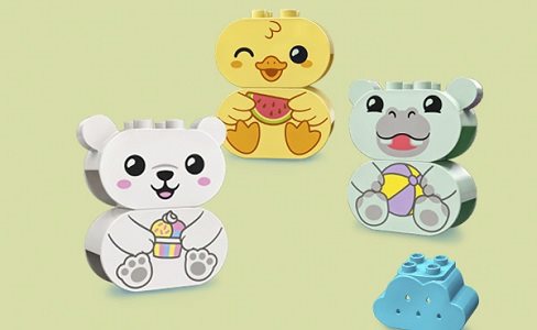 LEGO DUPLO 10965  Vidám fürdetéshez: úszó állatos vonat