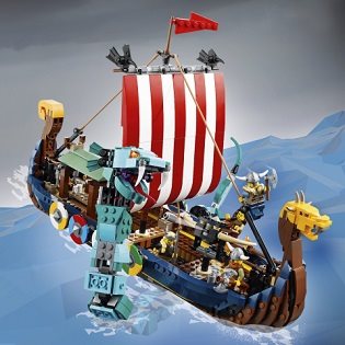 LEGO Creator 31132 Viking hajó és a Midgard kígyó 