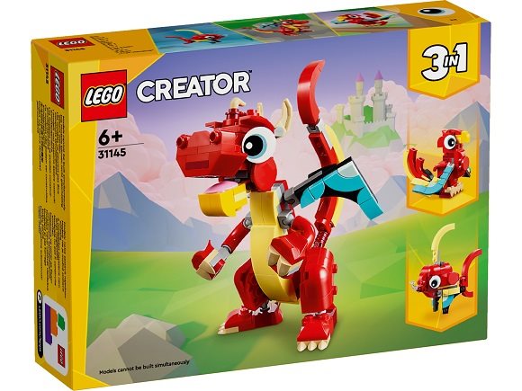 LEGO® Creator 3 az 1-ben 31145 Vörös sárkány