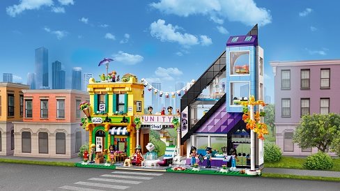 LEGO® Friends 41732 Virágüzlet és tervezőstúdió a belvárosban
