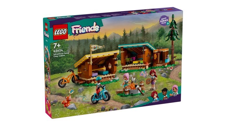 LEGO® Friends 42624 Otthonos kabinok a kalandtáborban