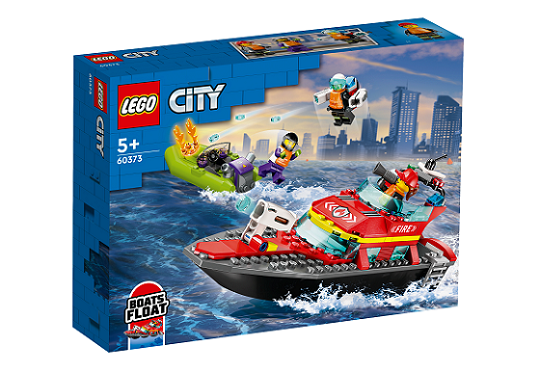 LEGO® City 60373 Tűzoltó mentőhajó és csónak
