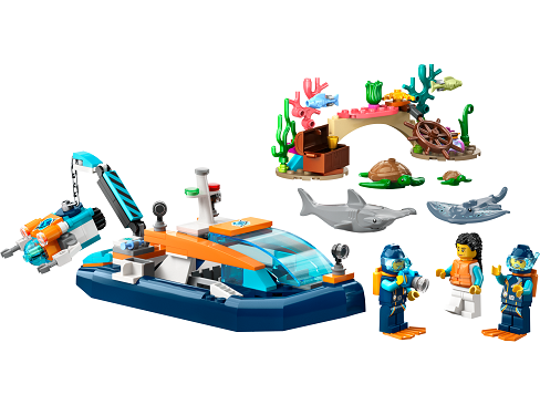 LEGO® City 60377 Felfedező búvárhajó
