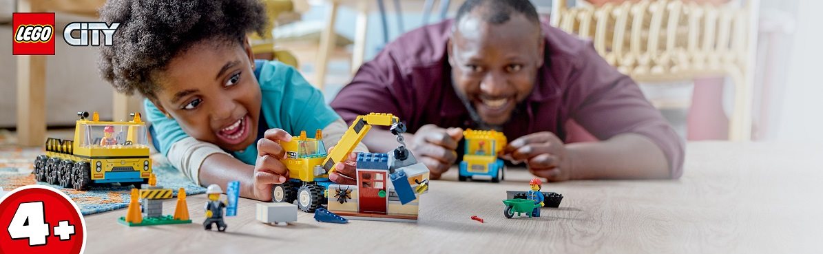 LEGO® City 60391 Építőipari teherautók és bontógolyós daru