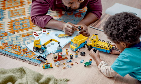 LEGO® City 60391 Építőipari teherautók és bontógolyós daru
