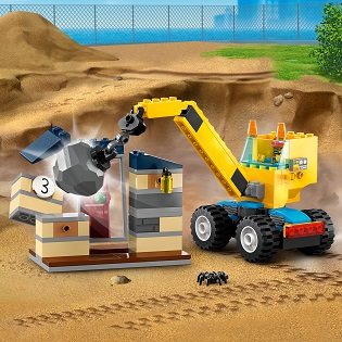 LEGO® City 60391 Építőipari teherautók és bontógolyós daru