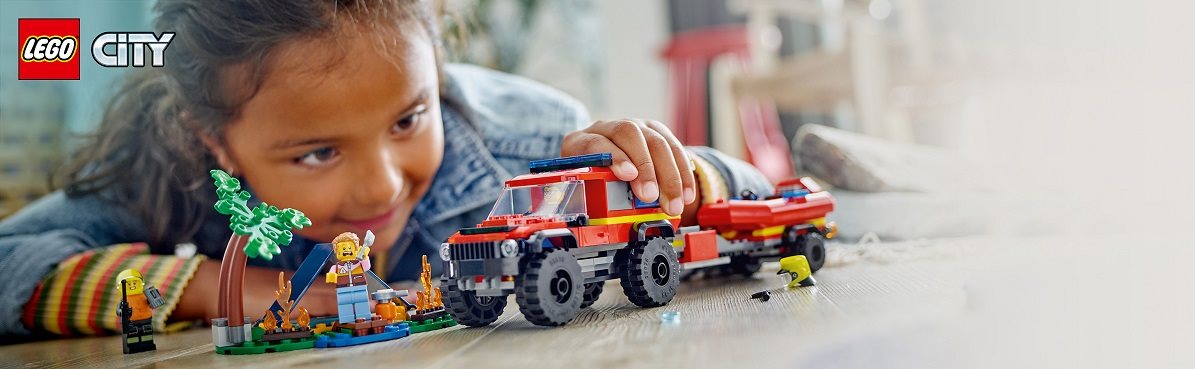 LEGO® City 60412 Tűzoltóautó mentőcsónakkal