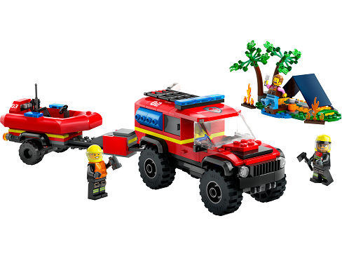 LEGO® City 60412 Tűzoltóautó mentőcsónakkal