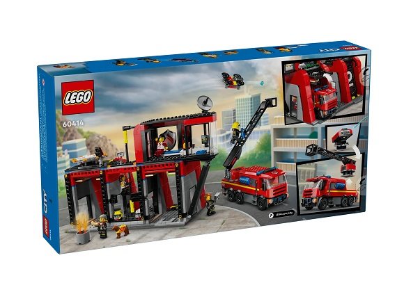 LEGO® City 60414 Tűzoltóállomás tűzoltóautóval