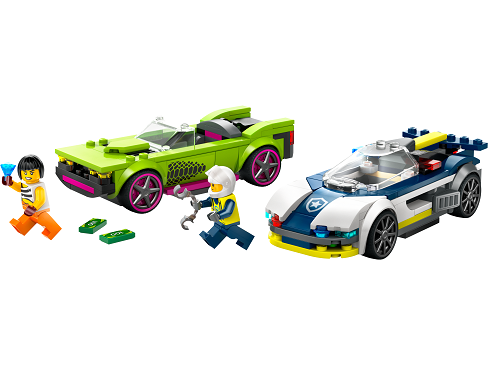 LEGO® City 60415 Rendőrségi autó és sportkocsi hajsza
