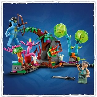 LEGO® Avatar 75571 Neytiri és Thanator az AMP Suit-os Quaritch ellen