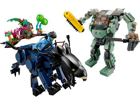 LEGO® Avatar 75571 Neytiri és Thanator az AMP Suit-os Quaritch ellen