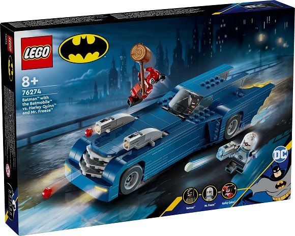 LEGO® DC Batman™ 76274 Batman™ és a Batmobil Harley Quinn™ és Mr. Freeze™ ellen