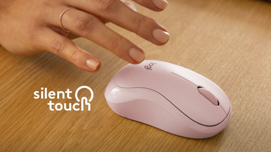Logitech M240 csendes Bluetooth egér rózsaszínű