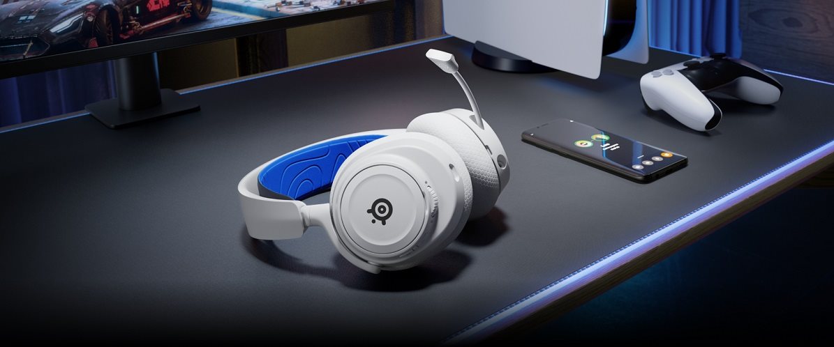 SteelSeries Arctis Nova 7P White gaming fejhallgató