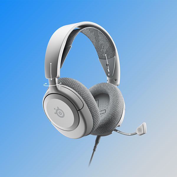 SteelSeries Arctis Nova 1P fehér vezetékes játék headset