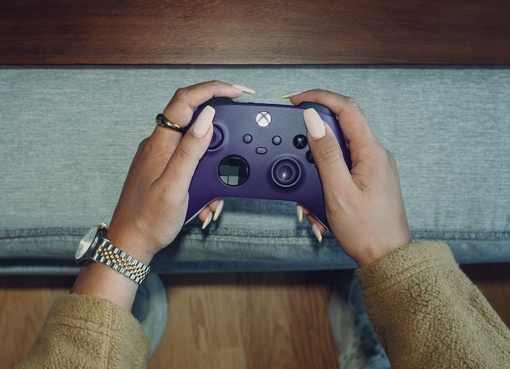 Xbox vezeték nélküli vezérlő Gamepad Astral Purple
