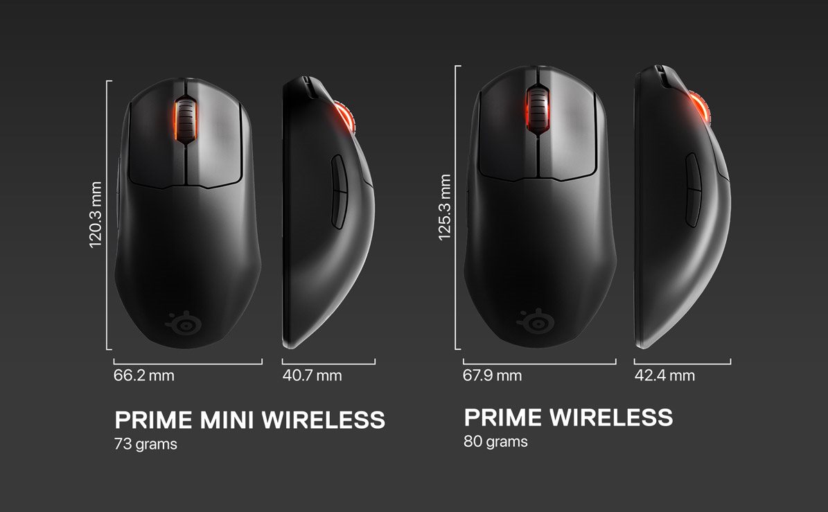 SteelSeries Prime Mini Wireless gamer egér