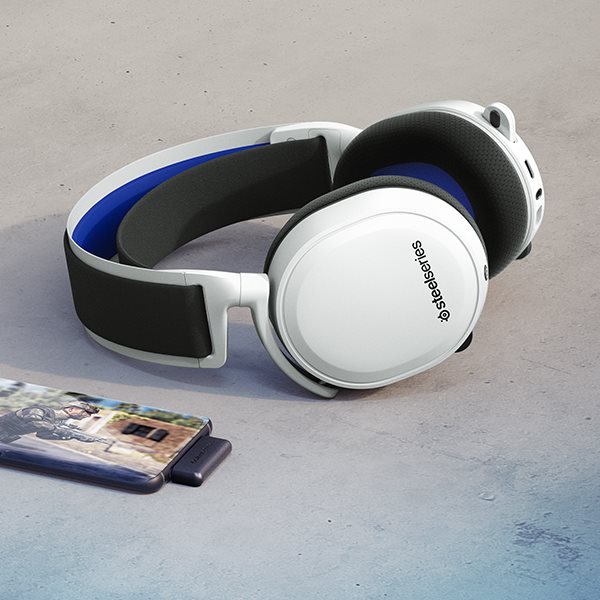 SteelSeries Arctis 7P+ White gamer fejhallgató SteelSeries Arctis 7P+ White gamer fejhallgató