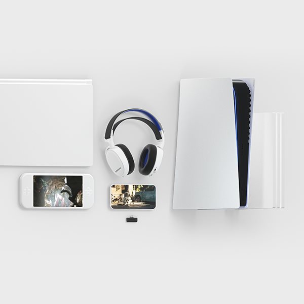 SteelSeries Arctis 7P+ White gamer fejhallgató SteelSeries Arctis 7P+ White gamer fejhallgató