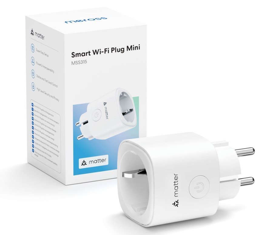 Meross Smart Wi-Fi Plug Mini with energy monitor, Matter okos konnektor