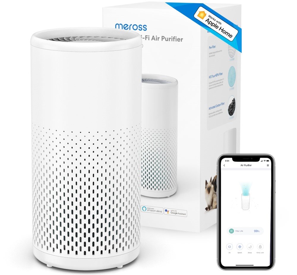 Meross Smart Wi-Fi Air Purifier légtisztító Meross Smart Wi-Fi Air Purifier légtisztító